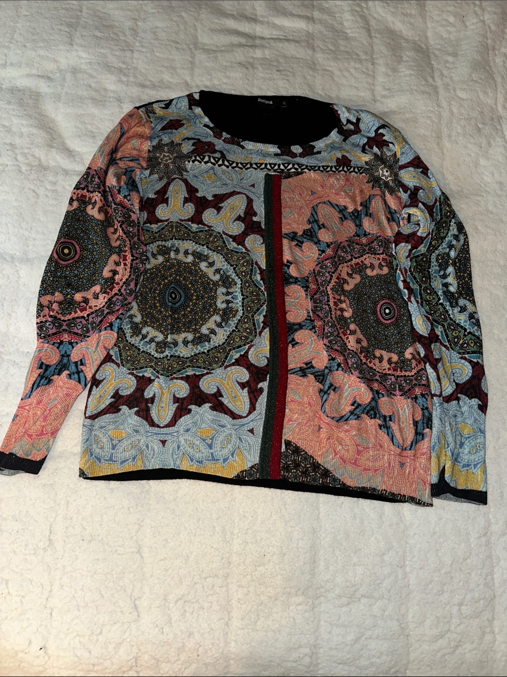 Desigual Multicolor Printed Long-Sleeve Top